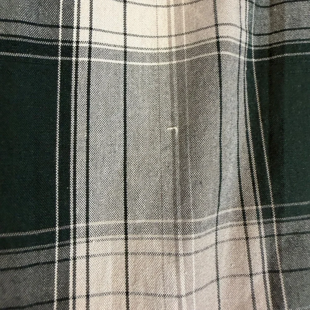 Carhartt Mens XL Plaid Flannel Shirt Long Sleeve Green White Button Up Relax Fit - Picture 7 of 10